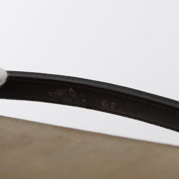 CHANEL Hand Bag Coated Canvas Beige Silver CC Auth bs31502