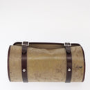 CHANEL Hand Bag Coated Canvas Beige Silver CC Auth bs31502-5