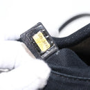 CHANEL Deauville line Chain Tote Bag Canvas Gray Silver CC Auth bs31505-11