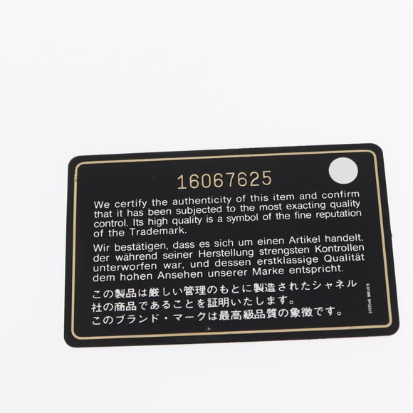 CHANEL Deauville line Chain Tote Bag Canvas Gray Silver CC Auth bs31505