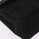 CHANEL Mademoiselle Shoulder Bag Cotton Black Gold CC Auth bs31506-10