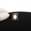 CHANEL Mademoiselle Shoulder Bag Cotton Black Gold CC Auth bs31506-16