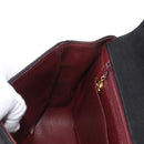 CHANEL Mademoiselle Shoulder Bag Cotton Black Gold CC Auth bs31506-20