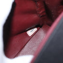 CHANEL Mademoiselle Shoulder Bag Cotton Black Gold CC Auth bs31506-23