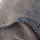 CHANEL Deauville line Chain Tote Bag Canvas Navy Silver CC Auth bs31507-10