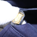 CHANEL Deauville line Chain Tote Bag Canvas Navy Silver CC Auth bs31507-11