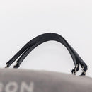 CHANEL Deauville line Chain Tote Bag Canvas Navy Silver CC Auth bs31507-9