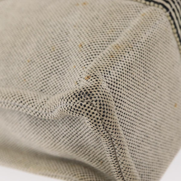 HERMES New Fourre Tout PM Tote Bag Canvas Gray Silver Auth bs31508