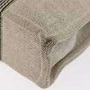 HERMES New Fourre Tout PM Tote Bag Canvas Gray Silver Auth bs31508-14
