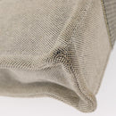 HERMES New Fourre Tout PM Tote Bag Canvas Gray Silver Auth bs31508-15