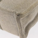 HERMES New Fourre Tout PM Tote Bag Canvas Gray Silver Auth bs31508-16