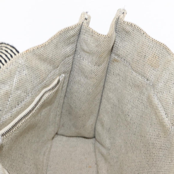 HERMES New Fourre Tout PM Tote Bag Canvas Gray Silver Auth bs31508