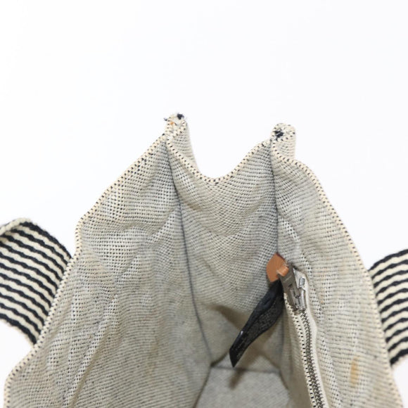 HERMES New Fourre Tout PM Tote Bag Canvas Gray Silver Auth bs31508