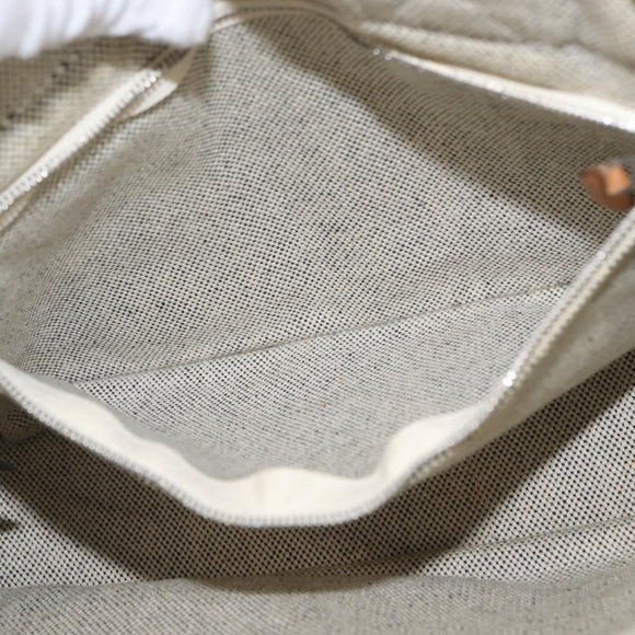 HERMES New Fourre Tout PM Tote Bag Canvas Gray Silver Auth bs31508