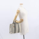 HERMES New Fourre Tout PM Tote Bag Canvas Gray Silver Auth bs31508-24