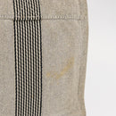 HERMES New Fourre Tout PM Tote Bag Canvas Gray Silver Auth bs31508-3