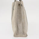 HERMES New Fourre Tout PM Tote Bag Canvas Gray Silver Auth bs31508-4