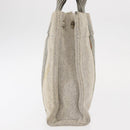 HERMES New Fourre Tout PM Tote Bag Canvas Gray Silver Auth bs31508-5