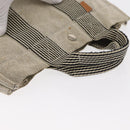 HERMES New Fourre Tout PM Tote Bag Canvas Gray Silver Auth bs31508-7