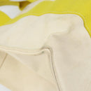 HERMES Bora Bora MM Hand Bag Canvas Yellow Silver Auth bs31509-11