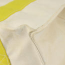 HERMES Bora Bora MM Hand Bag Canvas Yellow Silver Auth bs31509-12