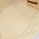 HERMES Bora Bora MM Hand Bag Canvas Yellow Silver Auth bs31509-15