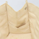 HERMES Bora Bora MM Hand Bag Canvas Yellow Silver Auth bs31509-16