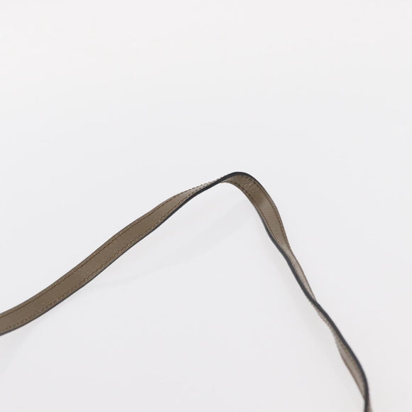 Chloe Shoulder Bag Leather 2way Gray Gold Auth bs31510