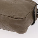 Chloe Shoulder Bag Leather 2way Gray Gold Auth bs31510-17