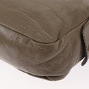 Chloe Shoulder Bag Leather 2way Gray Gold Auth bs31510-19