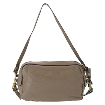 Chloe Shoulder Bag Leather 2way Gray Gold Auth bs31510 - 0