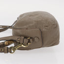 Chloe Shoulder Bag Leather 2way Gray Gold Auth bs31510-4