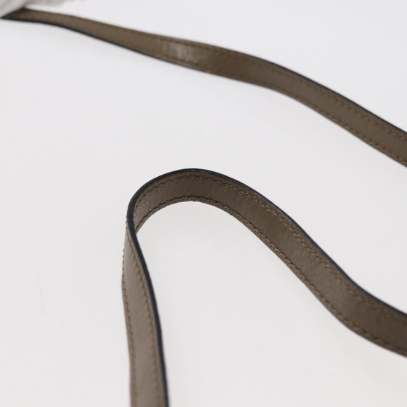 Chloe Shoulder Bag Leather 2way Gray Gold Auth bs31510