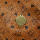 MCM Logogram Vicetos Tote Bag PVC Leather Brown Gold Auth bs31511-12