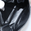 CELINE Shoulder Bag Leather Black Gold Auth bs31512-10