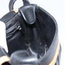 CELINE Shoulder Bag Leather Black Gold Auth bs31512-20