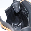 CELINE Shoulder Bag Leather Black Gold Auth bs31512-21