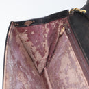 CHANEL Matelasse Chain Shoulder Bag Lamb Skin Black Gold CC Auth bs31513-19