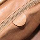 CELINE Macadam Canvas Tote Bag PVC Leather Brown Gold Auth bs31514-15