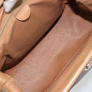 CELINE Macadam Canvas Tote Bag PVC Leather Brown Gold Auth bs31514-16