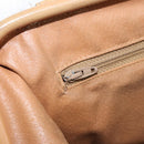 CELINE Macadam Canvas Tote Bag PVC Leather Brown Gold Auth bs31514-20