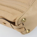 Chloe Tote Bag Leather Beige Gold Auth bs31516-14