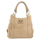 Chloe Tote Bag Leather Beige Gold Auth bs31516-13