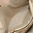 Chloe Tote Bag Leather Beige Gold Auth bs31516-11
