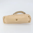 Chloe Tote Bag Leather Beige Gold Auth bs31516-5