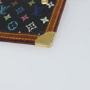 LOUIS VUITTON Multicolor Pochette Cles Coin Purse Black M13664 LV Auth bs31521-15