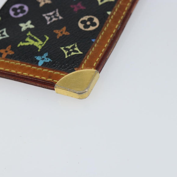 LOUIS VUITTON Multicolor Pochette Cles Coin Purse Black M13664 LV Auth bs31521