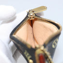 LOUIS VUITTON Multicolor Pochette Cles Coin Purse Black M13664 LV Auth bs31521-17