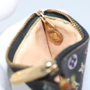 LOUIS VUITTON Multicolor Pochette Cles Coin Purse Black M13664 LV Auth bs31521-11