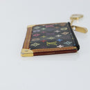 LOUIS VUITTON Multicolor Pochette Cles Coin Purse Black M13664 LV Auth bs31521-3
